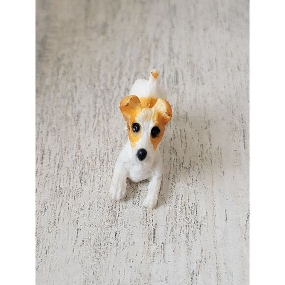 Mini spotted dog bow playful pet accessory toy figure - Picture 2 of 5